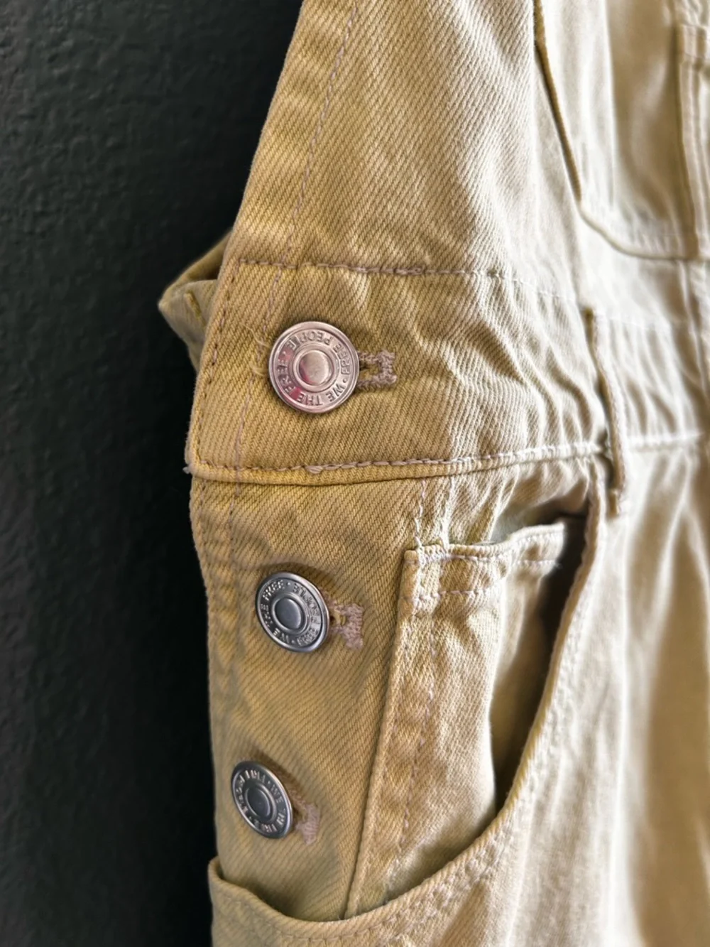 Free People Ziggy Denim Lime Green Short Overalls - Picture 6 of 8